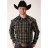 Roper Dark Chocolate Plaid Long Sleeve