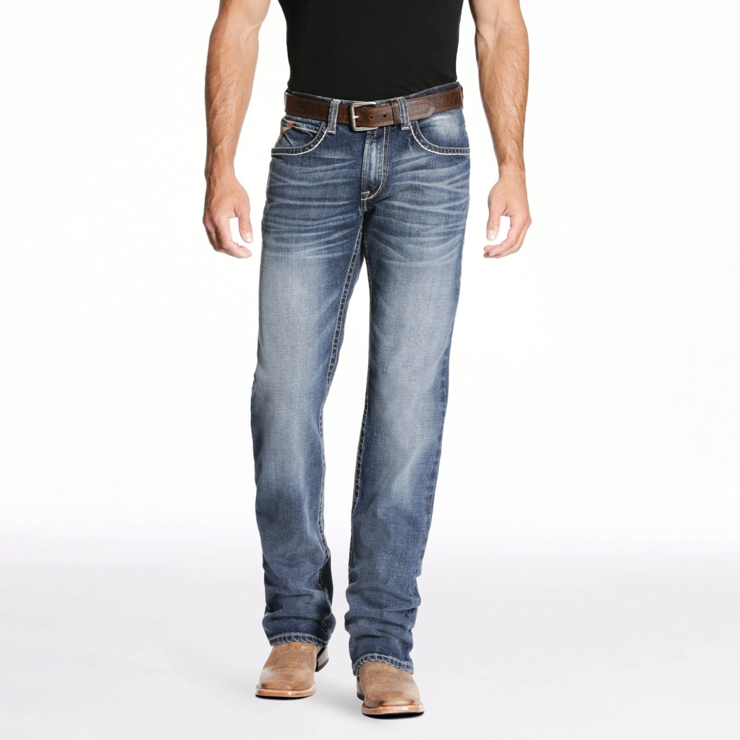 Ariat Men's Silverton M4 Preston Boot Cut Jean 2 Ariat Men's Silverton M4 Preston Boot Cut Jean - Image 2