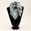 Turquoise And Grey Chevron Wild Rag