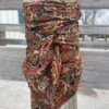 Burgundy And Beige Paisley Wild Rag
