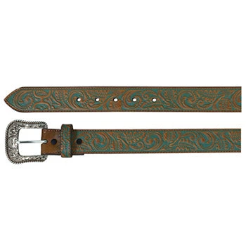 Hooey Turquoise Washed Belt 1 Hooey Turquoise Washed Belt