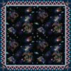 Hooey Space Cowboy Wild Rag-Black/Reds/Blues