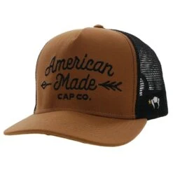 Hooey Tan & Black American Made Cap
