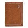Hooey Brown Roughout Tri-Fold Wallet