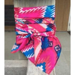 Wyoming Traders Pink Blue Aztec Wild Rag