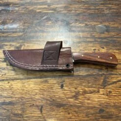 Twisted X Damascus Knife & Sheath -HOOey Sales Store CSH WDa