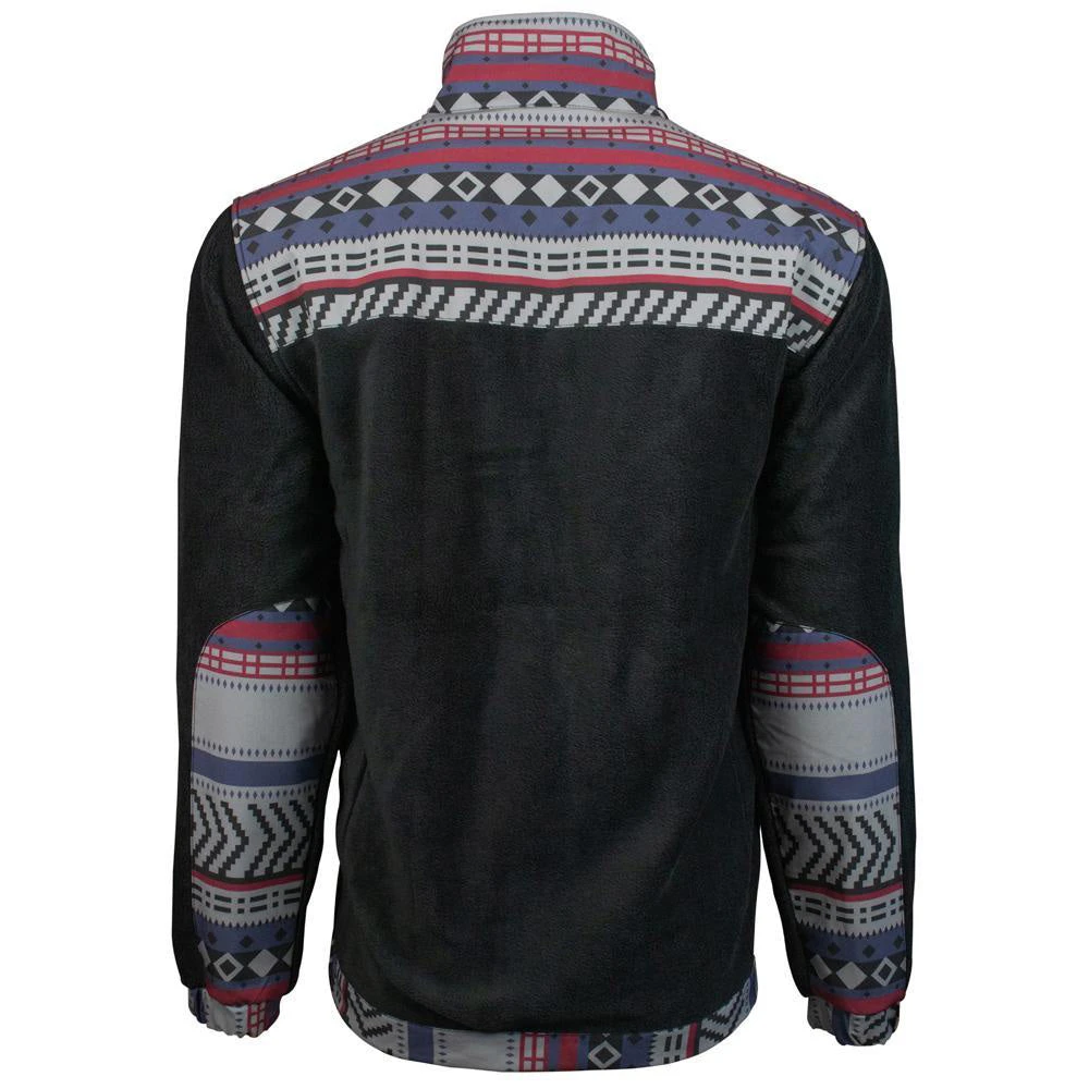 Hooey Men's Black And Blue Tech Fleece Jacket 2 Hooey Men's Black And Blue Tech Fleece Jacket - Image 2