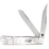 Hooey 4.25 Mother Of Pearl Trapper Knife-Large