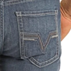 Rock & Roll Regular Fit Straight Leg Dark Wash Stretch Jeans -HOOey Sales Store M1P2776 P fb3292b3 8ef7 47f6 93a9 944c237c1c25