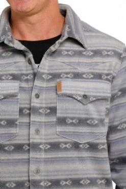 Cinch Blue Aztec Shacket -HOOey Sales Store MWJ15800013