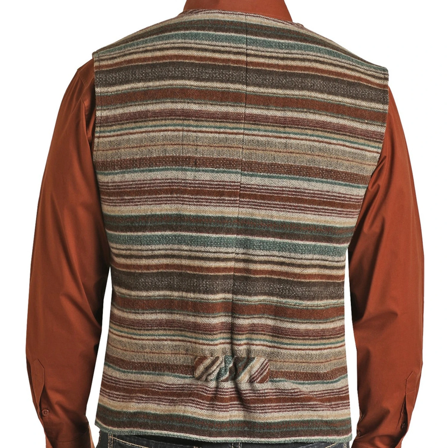 Powder River Men's Grey Serape Nevada Vest 2 Powder River Men's Grey Serape Nevada Vest - Image 2
