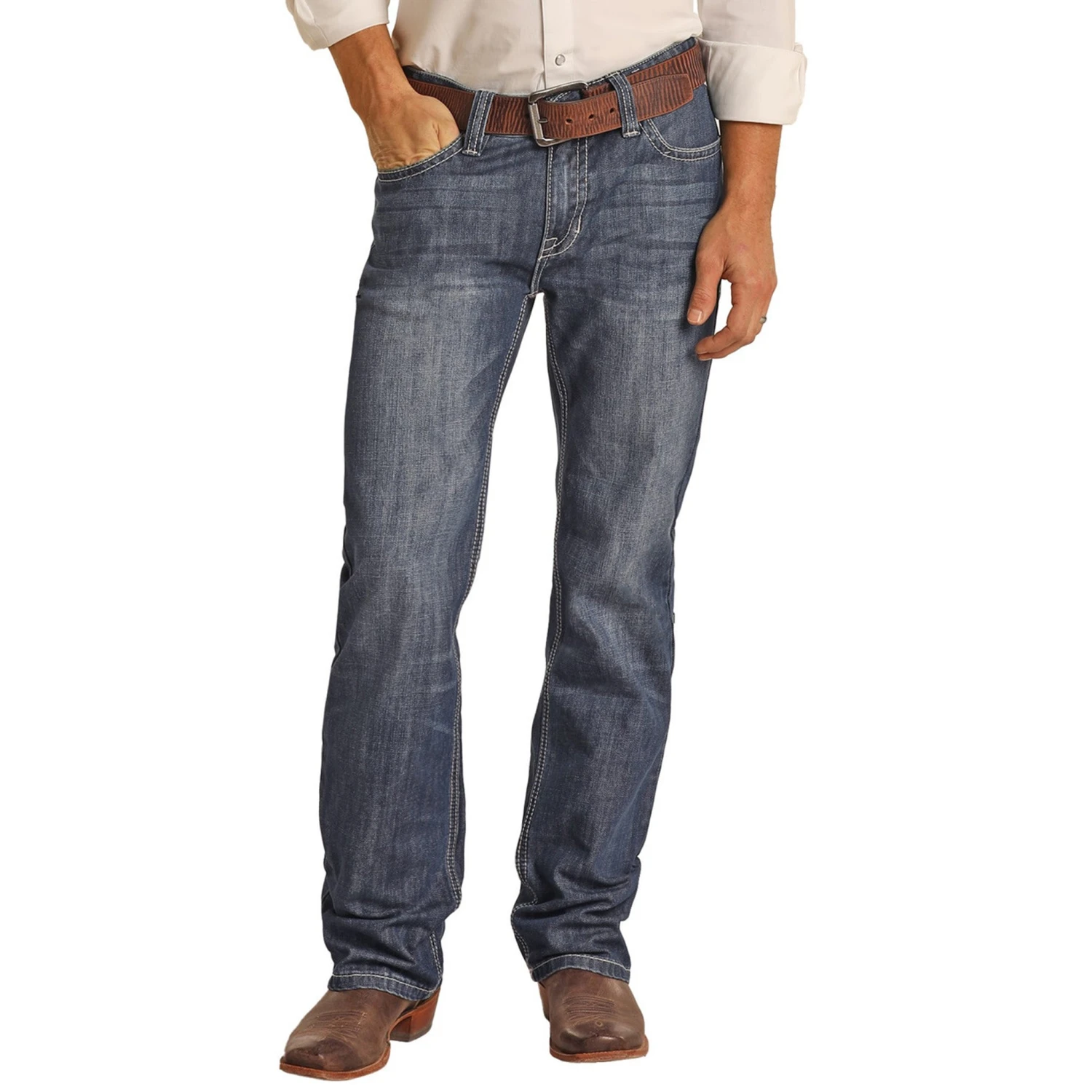 Rock & Roll Cowboy Ladder Stitch Double Barrel Jeans 2 Rock & Roll Cowboy Ladder Stitch Double Barrel Jeans - Image 2