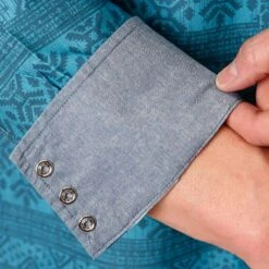 Roper Turquoise And Blue Aztec Print Shirt -HOOey Sales Store Screenshot2023 02 22113110