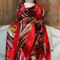 Red Hippie Paisley Wild Rag
