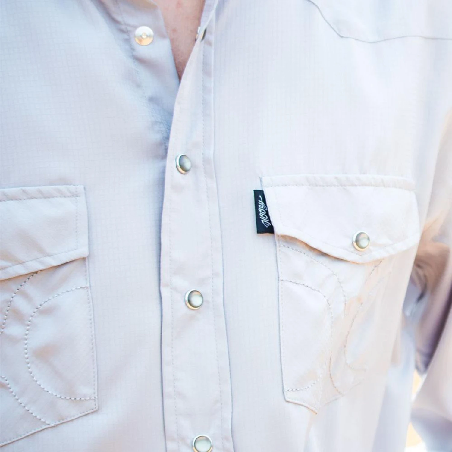 Hooey "Sol" Men's Grey Long Sleeve Collared Shirt 3 Hooey "Sol" Men's Grey Long Sleeve Collared Shirt - Image 3