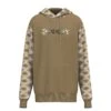 Hooey Men's "Lock-Up" Tan Hoodie With Aztec Pattern Sleeves