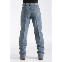 Cinch Medium Stonewash Green Label Jeans -HOOey Sales Store mb90530001 back 1006 detail