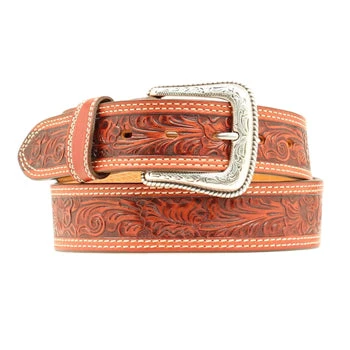 Nocona Men's Hand Tooled Belt 1 Nocona Men's Hand Tooled Belt