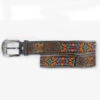 Twisted X Multi Colored Beaded Belt