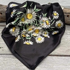 Black Daisy Wild Rag
